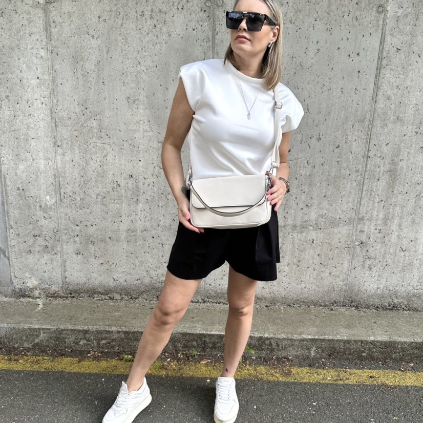 Krémová kabelka / crossbody POETS