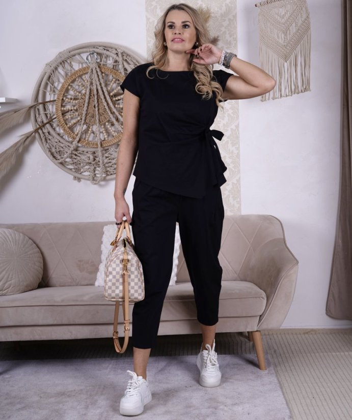 Černá trendy souprava ELEGANT CHIC