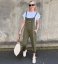 Khaki lacláče z máslového materiálu REFINING