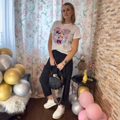 Bílé tričko MINNIE FLOWER
