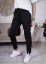 Černé jednoduché basic kalhoty z máslového materiálu SOFTYS