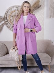 Světle fialkový uzlíkový kabát VENUS