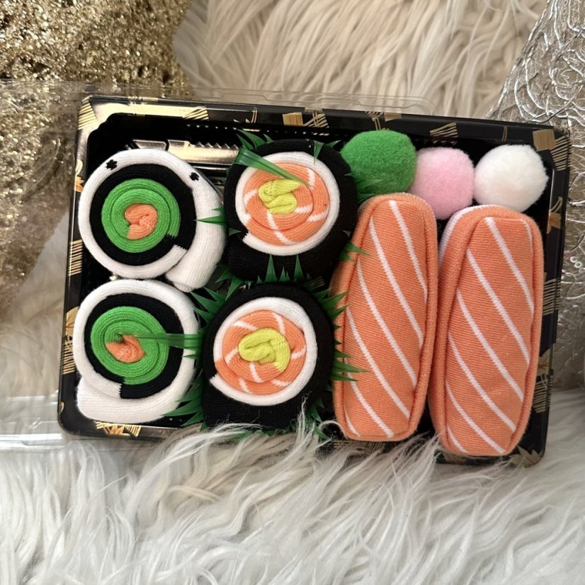Dárková sada 3 páry ponožek SUSHI 2