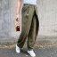 Khaki trendy kalhoty s překladem ELYSIA