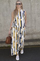 Trendy souprava halenka a maxi široké kalhoty CITY CODE