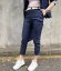 Tmavě modré džínové kalhoty s páskem MONACO DENIM
