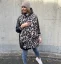 Béžová maxi šála s leopardím vzorem THERE