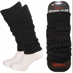 Černé vlněné zateplené návleky INTENSO