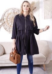 Černá trendy šusťáková bunda MAPPLE