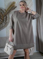 Mokka hnědé šaty MOONLIGHT DRESS