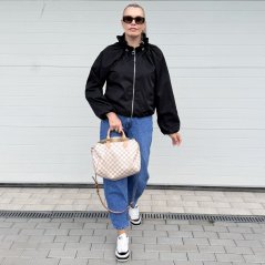 Černá šusťáková bunda LUX AVENUE