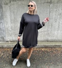 Černé šaty z máslového materiálu MIA