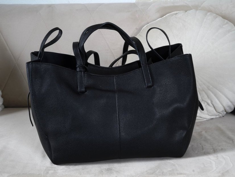 Černá praktická kabelka CITY & MOM BAG POLLA 3v1