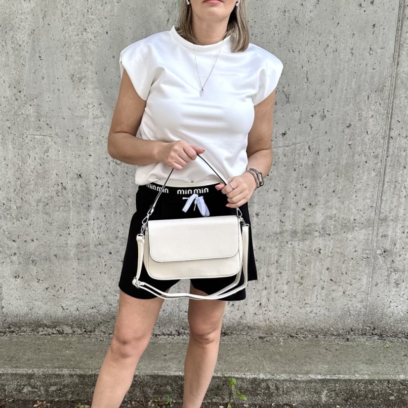 Krémová kabelka / crossbody POETS