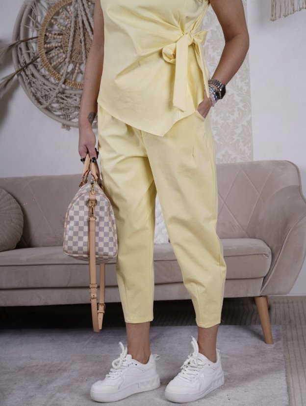 Světle žlutá trendy souprava ELEGANT CHIC