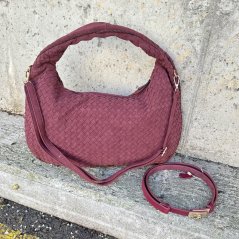 Burgundy červená trendy kabelka VENET