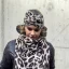 Béžová teplá pletená čelenka LEOPARD