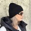 Černá stylová pletená čepice COZY KNIT
