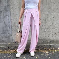 Světle růžové trendy kalhoty s překladem ELYSIA