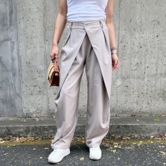 Mokka hnědé trendy kalhoty s překladem ELYSIA