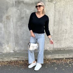 Černý basic svetřík SELAVI