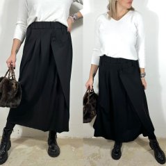 Černá dlouhá sukně MOON FLOW