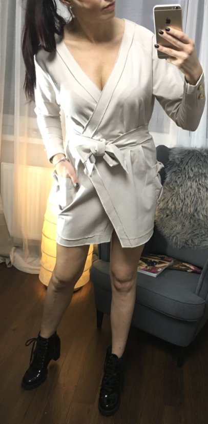 Krémové šaty DOLCE