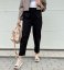 Černé elastické trendy kalhoty LUX ALORA