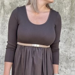 Mokka hnědý pásek z pravé kůže LOPEZ