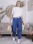 Džínové kalhoty s páskem POCKET DENIM
