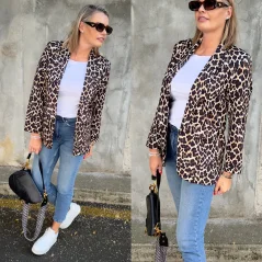Hnědé sako ANIMAL LEOPARD