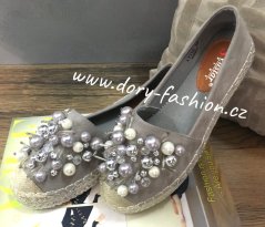 Šedé espadrilky CORAL