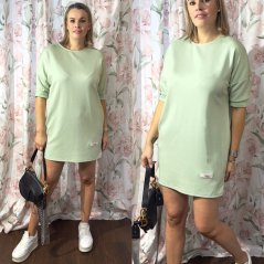 Zelenkavé basic šaty YOURS