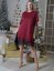 Burgundy červené šaty zdobené krajkou WAWE DRESS