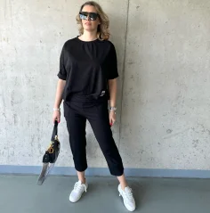 Černá fashion souprava NATURE