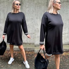 Černé šaty z máslového materiálu MIA