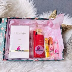 Velká dárková sada s produkty BACCARAT +  Pigmentový balzám na rty AIYISHA + Mandlový olejíček na rty se zlatem Qoiden