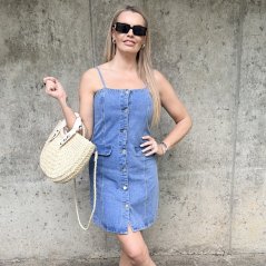 Modrá krátká šatovka/ šaty DENIM MUSE