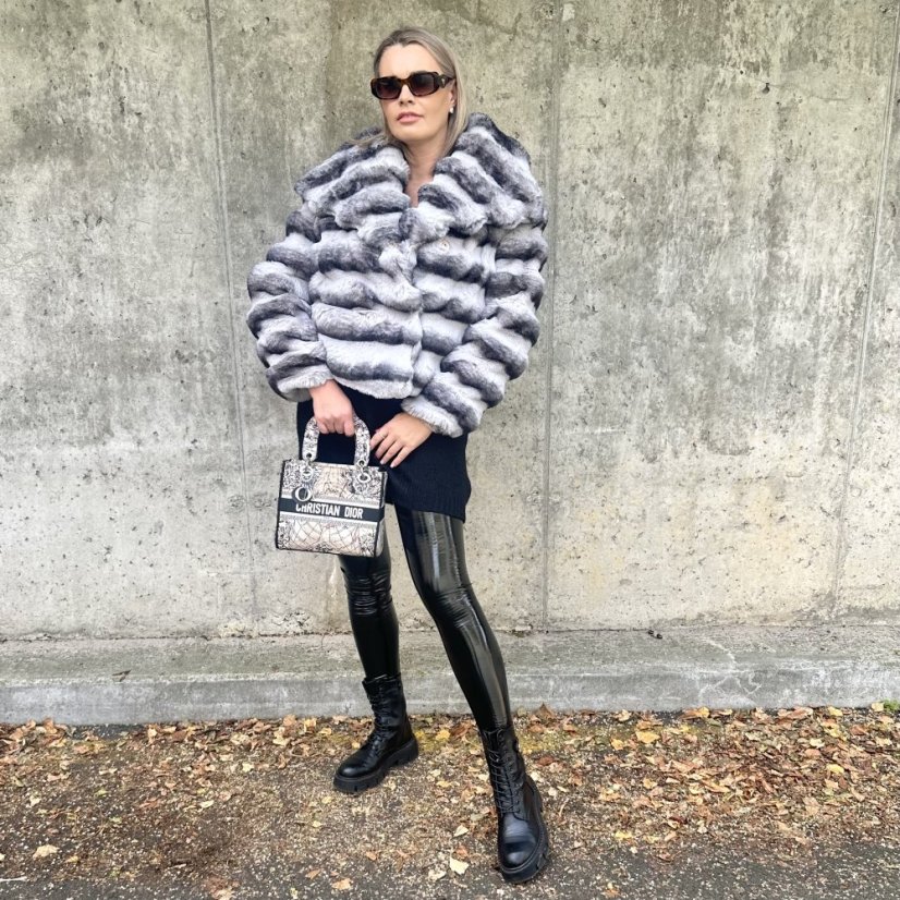 Luxusní kožíšek SILVER GLAM