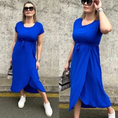 Královsky modré dlouhé šaty FANCY
