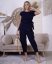 Tmavě modrá trendy souprava ELEGANT CHIC