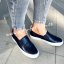 Tmavě modré nazouvací  tenisky SLIP ON NAVY