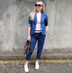 Světle modré džínové sako MONACO DENIM