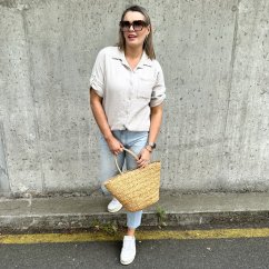 Béžová mušelínová košile ELISHABET