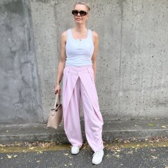 Světle růžové trendy kalhoty s překladem ELYSIA