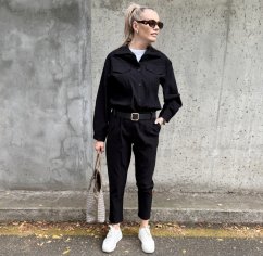 Černá košilová elastická bunda MADISON