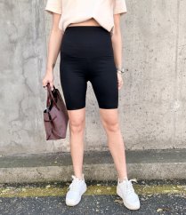 Černé push-up legíny nad koleno BOOST