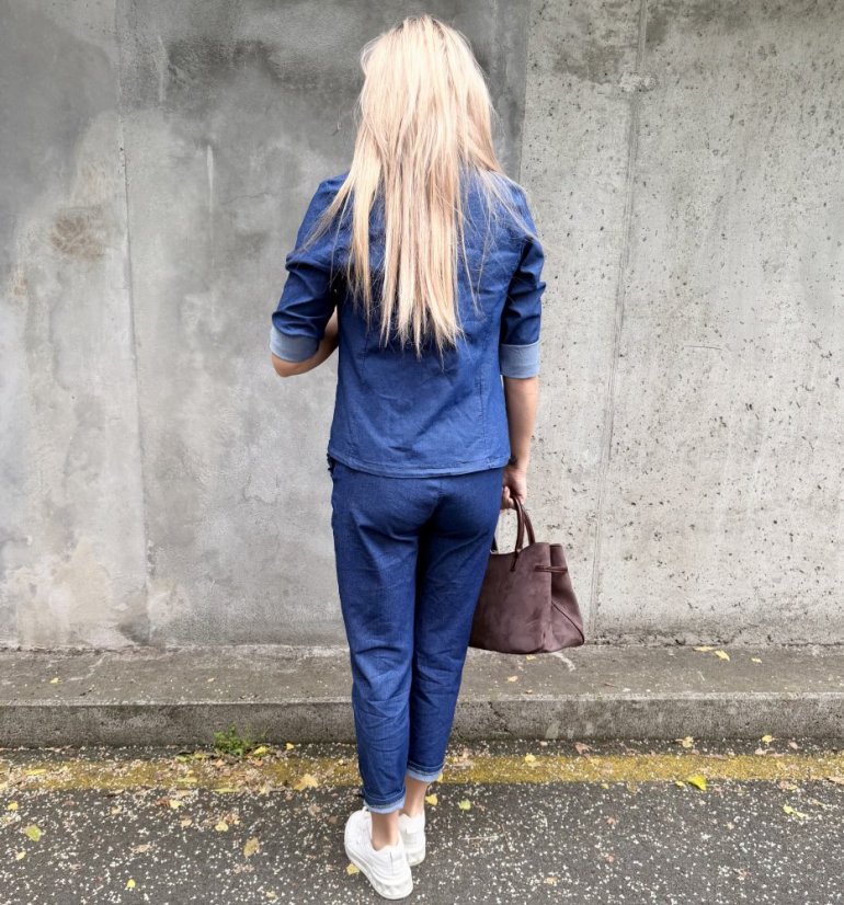 Světle modré džínové sako MONACO DENIM