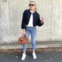 Černá flaušová bomber bunda MEADOWS