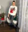 Bílá hebká Vánoční mikina XMAS PRINCESS